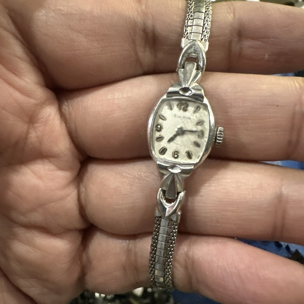 Works Vintage Bulova M3 Womens Watch 13mm 10K Rolled Gold Plated Manual Wind